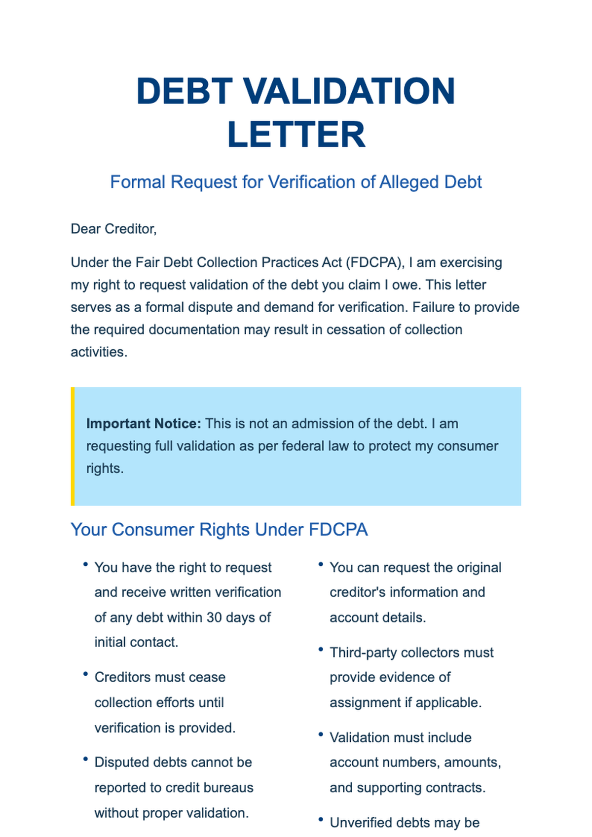 Debt collector rights infographic with magnifying glass illustration_variant_3